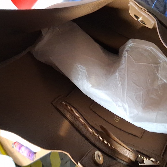 NWT Womens Banana Republic Tan Leather Bag - Picture 5 of 5